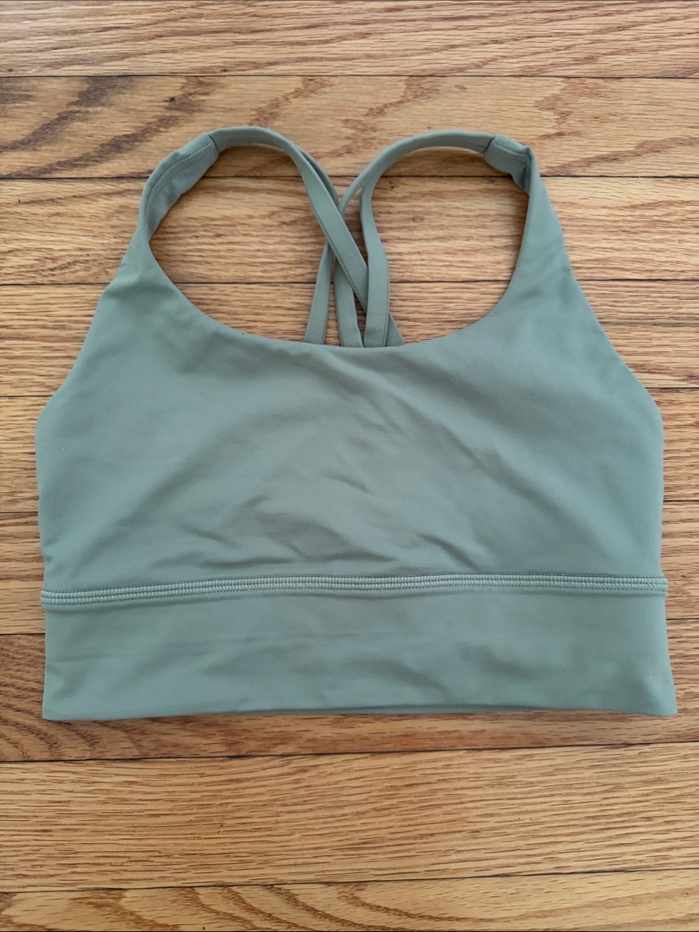 lululemon athletica Sage Green Strappy Sports Bra